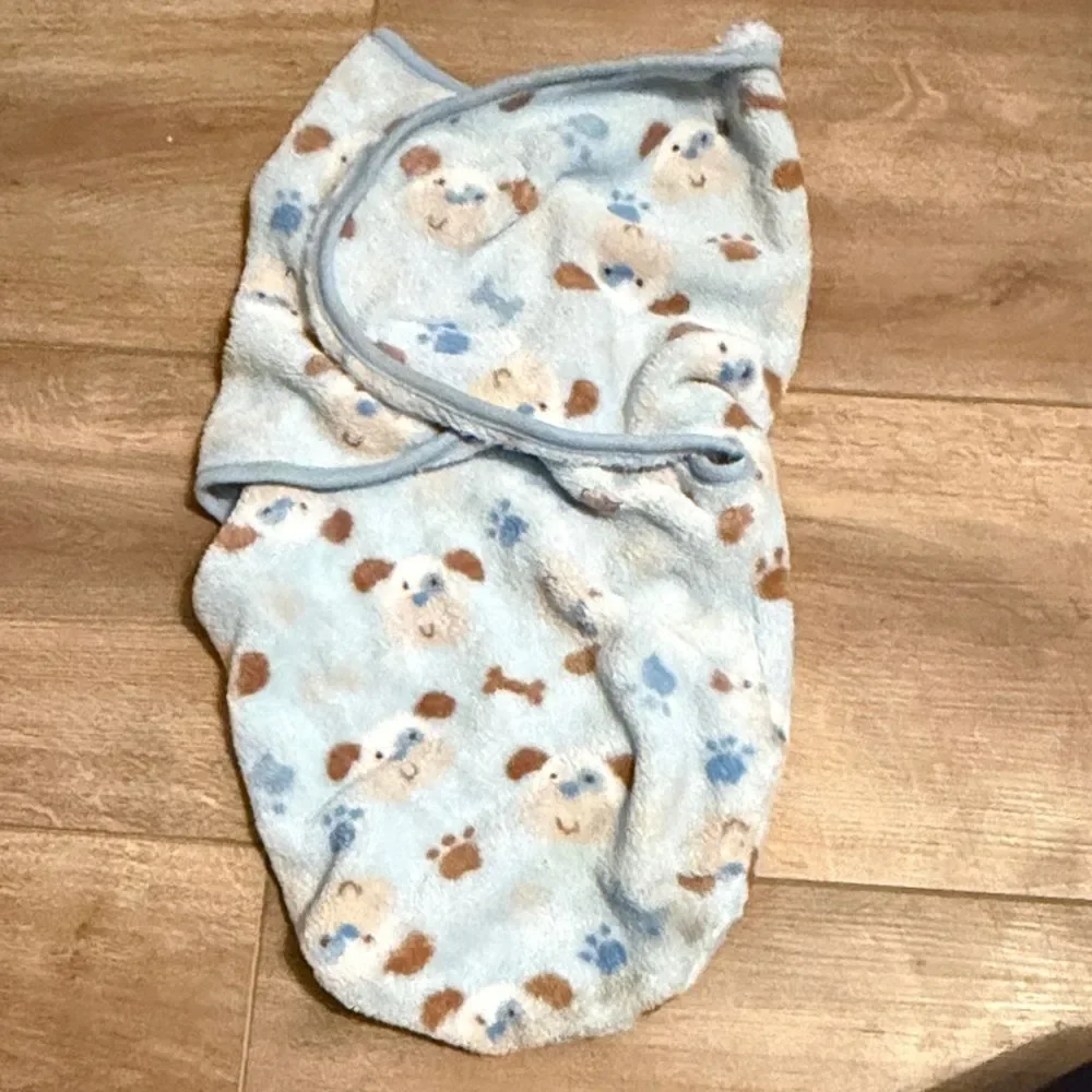 Cute Dog Print Baby Swaddle Blanket